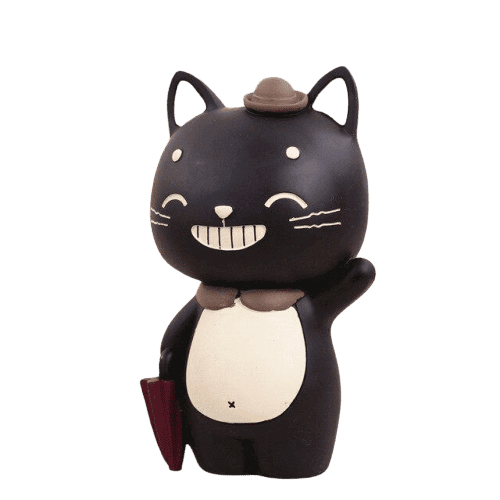 Piggy Bank Cat Eats Coin