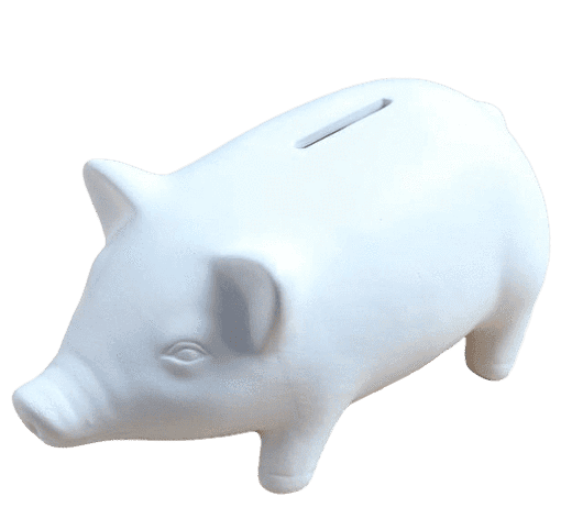 White Piggy Bank