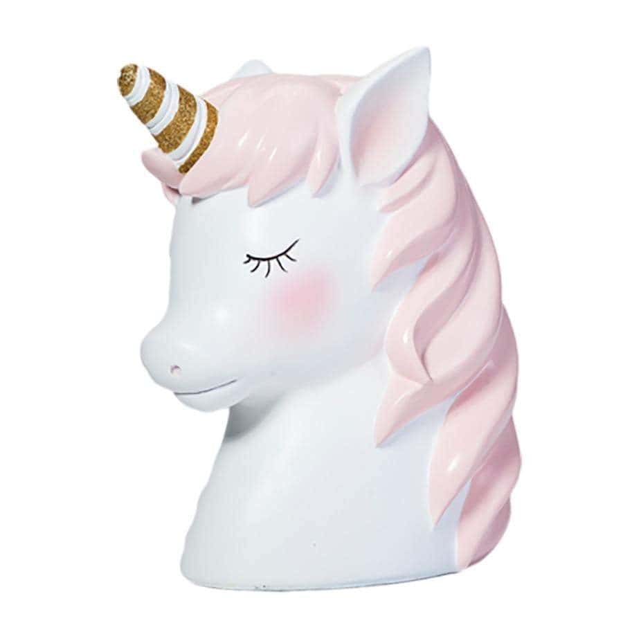 White Unicorn Piggy Bank