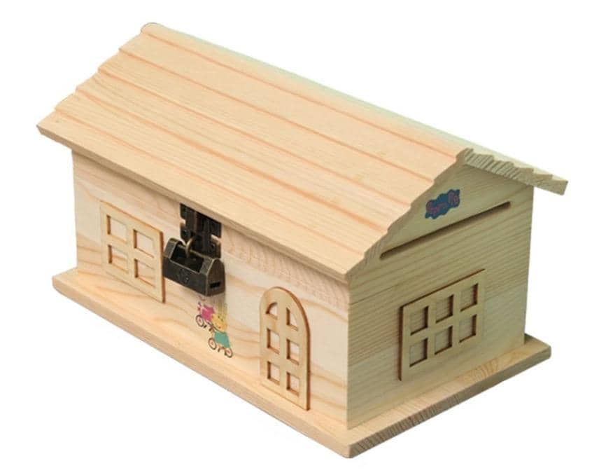 Piggy Bank Wooden House
